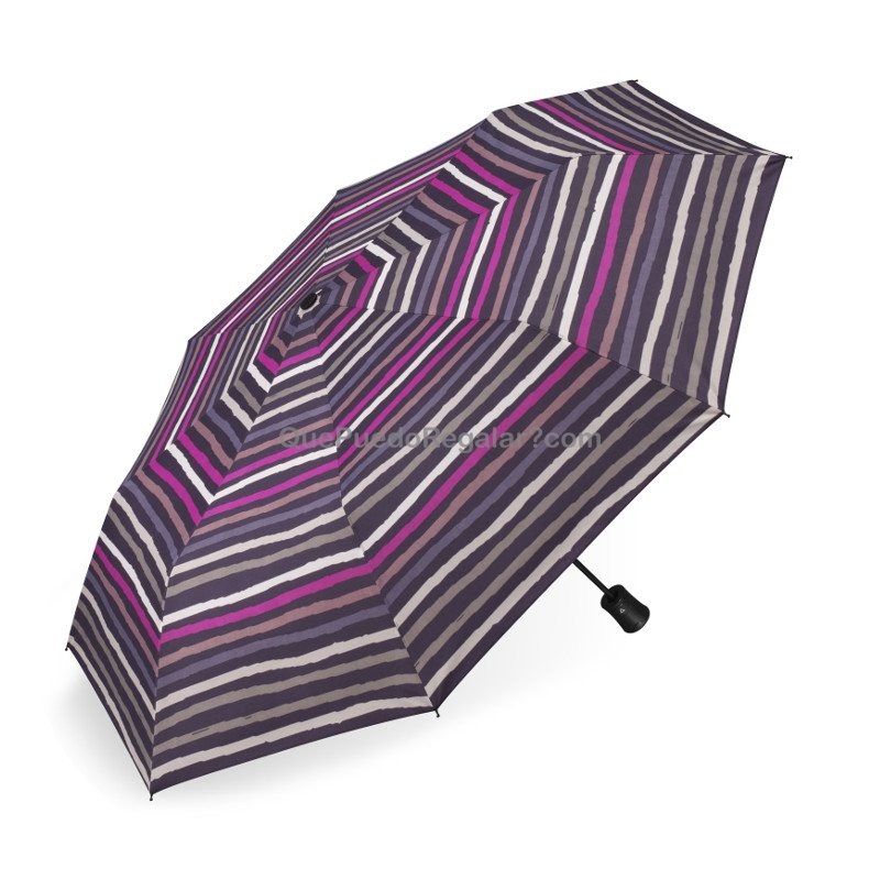 Paraguas plegable franjas colores